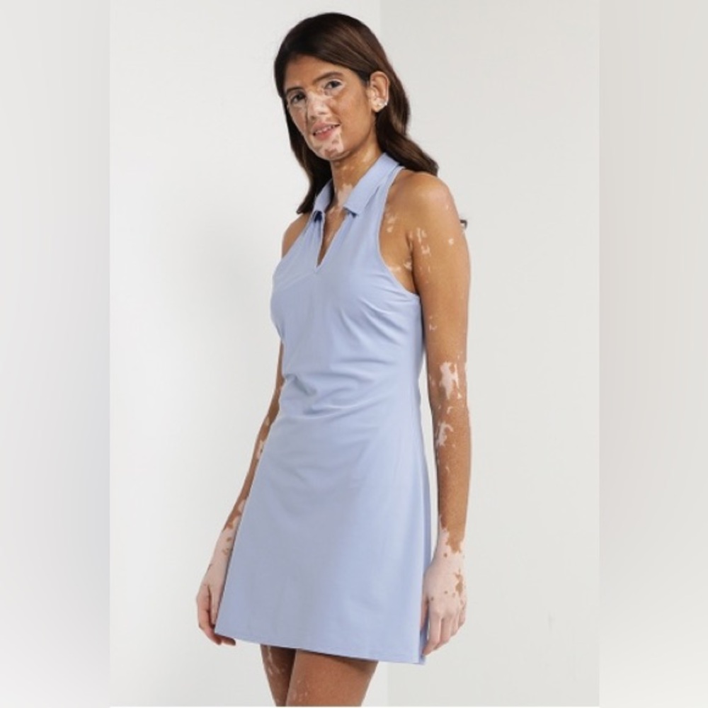 Abercrombie and Fitch polo dress Light Blue Sleeveless Dress - Picture 2 of 7